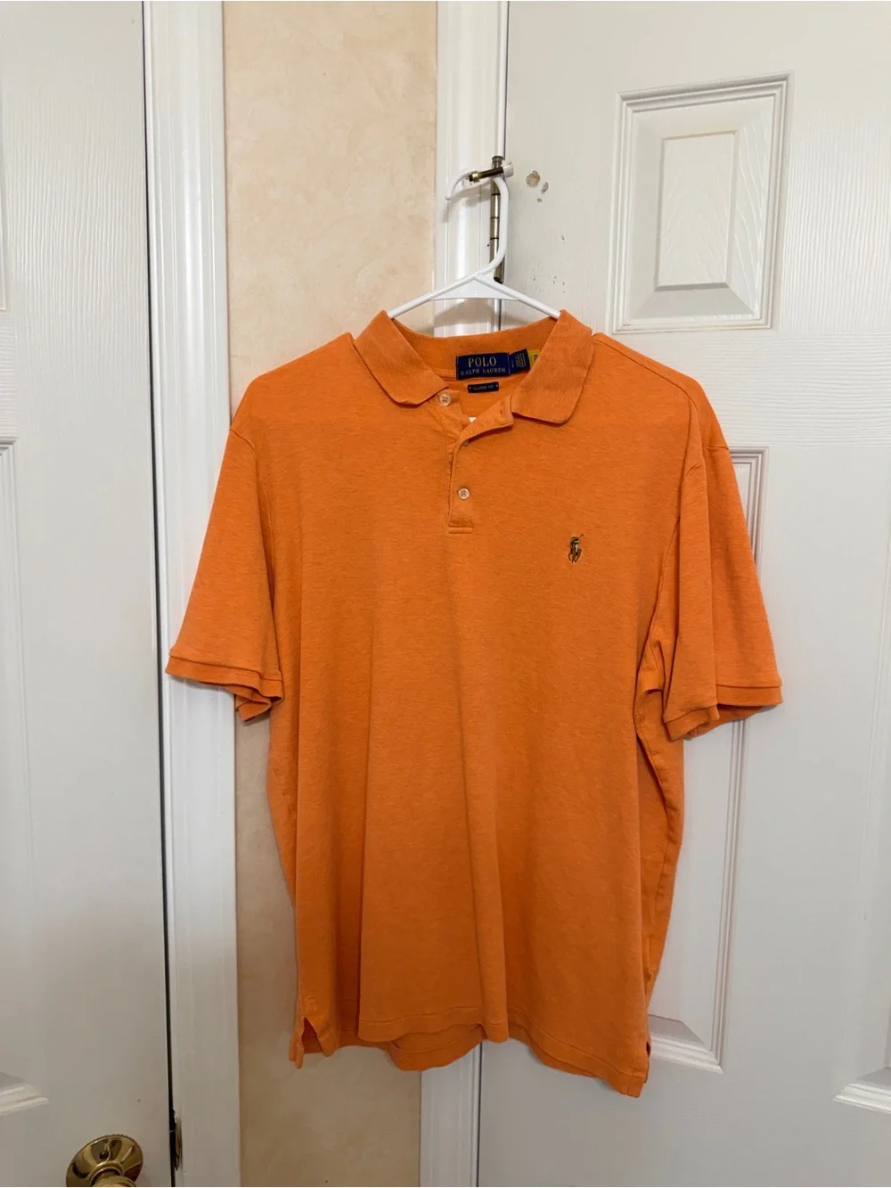 Ralph Lauren Orange Short-Sleeve Polo Shirt
